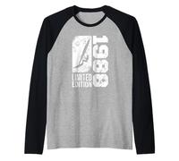 Tavola da Windsurf Vele Vintage 1988 Compleanno Windsurf Maglia con Maniche Raglan