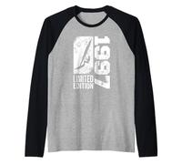 Tavola da Windsurf Vele Vintage 1997 Compleanno Windsurf Maglia con Maniche Raglan