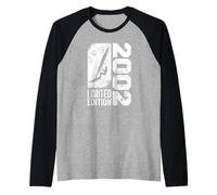 Tavola da Windsurf Vele Vintage 2002 Compleanno Windsurf Maglia con Maniche Raglan