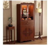 Tavola d'altare con stoccaggio per la casa, gabinetto personale dell'altare di meditazione, tavola buddista con il cassetto, gabinetto buddista cinese per il soggiorno, preghiera,68cm/26.7in with door