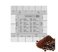 Tavola delle Macinature del Caffè - Carta Di Riferimento Per La Granulometria Del Caffè Per Bar e Caffetterie | Carta Leggera E Resistente Con Guida Alla Macinatura Per Casa E Ristorante