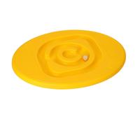 Tavola d'equilibrio gialla con labirinto per bambini
