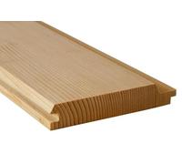 tavola di abete piallata/Listone/Spessore x Larghezza: 15mm x 9,6cm/Lunghezza: 200 cm1 pezzo/Perline Rivestimento in legno/Doghe ad incastro per rivestimenti, decorazioni, fai da te/Boiserie