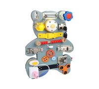 Tavola di attività a forma di orso per nutrire la coordinazione occhio-mano migliora le abilità motorie nei bambini per il gioco dello sviluppo