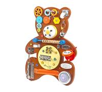 Tavola di attività a forma di orso per nutrire la coordinazione occhio-mano migliora le abilità motorie nei bambini per il gioco dello sviluppo