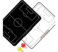 Tavola di coaching da 40,6 cm per pianificazione della strategia di gioco, portatile, marcature e cancellazioni a secco, superfici per allenatori di basket