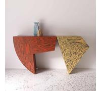 Tavola di console dell'entrata di legno solido di stile di lusso moderno, credenza artistica dell'atrio, Governo di stoccaggio di fascia alta