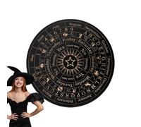 Tavola di divinazione per radiestesia, Ouija | Divining Dowsing Mat Chart Divination in legno per parenti amici Gioco