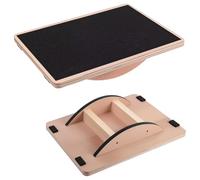 Tavola di Equilibrio in Legno, dellyy Balance Board Professionale in Legno, Tavola di Bilanciamento per Sotto la Scrivania, Trainer per la Stabilità Dell'Equilibrio