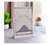 Tavola di Galton Strumento Didattico, la Piastra di Galton Supporto Didattico Interattivo Sulla Probabilità, Modello di Distribuzione Normale in Acrilico, Decorazione da Scrivania Antistre(Size:rosso)