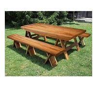 Tavola di legno da 182,9 cm in poliestere per tavolo da picnic e panchina, con stampa texture a assi di legno, per feste all'aperto, 71 x 183 cm