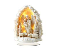 Tavola Di Natale Della Natività - Figura Di Maria Gesù, Cartello Festivo In Acrilico 2D, Ornamento Centrotavola Con Lavorazione Dettagliata | Opere D'arte Decorative Per L'esposizione Della Tavola Del