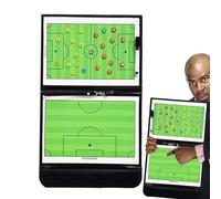 Tavola di strategia di calcio,Tavola di strategia di calcio,Appunti di calcio pieghevole con penna a sfera - Consiglio di guida strategico di allenamento, strumento di allenamento