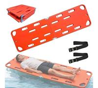 Tavola Di Trasferimento Per Pazienti, Barella Spinale Pieghevole, Design A 4 Sezioni, Barella Leggera In Plastica PE Per Ambulanze, Ideale Per Il Trasporto Dei Pazienti