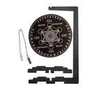 Tavola Divinatoria | Set Tavola Divinatoria Pendulum | Strumento Rituale Fatto A Mano Per Lavoro Energetico Spirituale E Meditazione Verticale