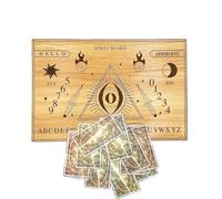 Tavola Divinatoria - Tavola Per La Pratica Della Divinazione | Gioco della Planchette - Accessorio In Legno Per La Divinazione E Le Decisioni, Adatto Per La Casa E La Stanza