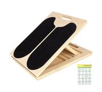 Tavola Elastica - Attrezzatura Fitness Regolabile A 5 Angoli | Tavola Inclinata In Legno | Barella Per Polpacci Per Donne E Uomini, Dopo L'allenamento, In Casa, In Palestra, Per Una Pausa Di Allenamen