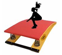 Tavola Elastica per Salto in Alto a 4 Molle, in Legno, per impieghi gravosi, di Grandi Dimensioni, per Allenamento Wushu, per Kung Fu, tavola Elastica in Legno, per impieghi gravosi, tavola elas