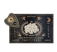 Tavola fantasma Ouija - Assistenza decisionale in legno con lettere e numeri, tavolette messaggistica per planchette, tavola mistica, decorazione gotica, regalo per ragazze