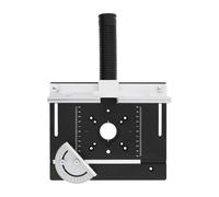 Tavola fresatrice per fresatura superiore, piastra di inserto professionale in alluminio, ruota a 180° e 2 scale di precisione, 7,87 x 9,45 pollici, per fresatura del legno e incisioni, con