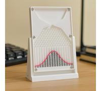 Tavola Galton 12×18 Cm, Modello di Distribuzione della Probabilità con Curva a Campana, Strumento Didattico della Fisica della Distribuzione Normale, Kit Dimostrativo della Probabilità per Aula white