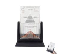 Tavola Galton da scrivania, strumento efficace per esperimenti di diritto statistico, modello dimostrativo di probabilità con curva a campana, strumento didattico per laboratorio di fisica