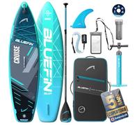 Tavola gonfiabile da Paddle Bluefin Cruise 10'8 Gecko | Pacchetto SUP completo di accessori | Deckpad antiscivolo e leggero | Tavola da paddle SUP multiuso da 6' | Tavola da stand up paddle per tutti