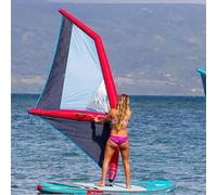 Tavola gonfiabile per surf, windsurf e foiling - design autoportante per acqua, neve sci surf - include lamina alare e vela per un uso versatile