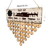 Tavola in legno decorazione parete Ramadan con classico castello mediorientale