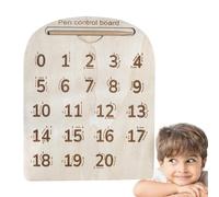 Tavola in legno per fare pratica, numeri e lettere per bambini, in legno, per imparare a scrivere e tracciare i bambini, per imparare a scrivere e tracciare i bambini, presc