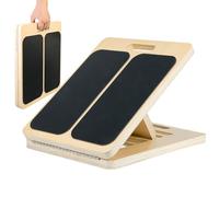 Tavola inclinata per polpacci realizzata in legno, legno-abla Di Allenamento Di Bilanciamento E Stretching Regolabile | Lavello Di Fitness Inclinato Per Allungamento Di Gambe E Vitelli, Riabilitato