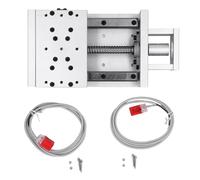 Tavola lineare con corsa 100 mm SFU1605 Vite a sfere CNC Doppia gui lineare Tavolo scorrevole per motore NEMA23 Lega di alluminio Alta precisione Carico 120 kg