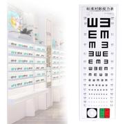 Tavola Luminosa a LED for Tabella Oculistica, Grafico Del Test Della Vista con Tacca di Riferimento Rosso-Verde e Tacca for Ospedale, Scuola e Casa, Due Metodi di Installazione