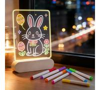 Tavola luminosa a LED per bambini, con 7 matite colorate e 8 modelli da disegno, per feste di compleanno, regalo per la casa, regalo di San Valentino per lui