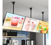 Tavola luminosa a LED per menù, cornice ultra sottile con asta regolabile, display retroilluminato per negozi, bar, centri commerciali, mostre, 60 x 120 cm, set da 3 pezzi
