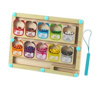 Tavola magnetica del labirinto,Labirinto magnetico | Gioco di conteggio dei colori in legno | Giocattoli di strategia logica di pensiero per bambini piccoli, Formazione di concentrazione per bambini