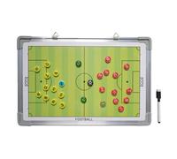 Tavola magnetica per allenamento di calcio, con 2 pennarelli, lavagna bianca portatile, per allenamento pianificazione partita