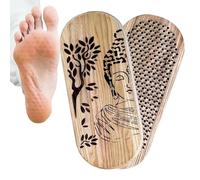 Tavola massaggiante, supporto stabile per il carico, 35 x 25 cm, ergonomica per il comfort, strumento per esercizi a casa in legno, dispositivo per la cura dei piedi con muscolare delle