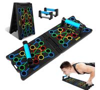 Tavola multifunzione 24 in 1 pieghevole, portatile, con push-up, per allenamento di tutto il corpo, maniglie efficaci per flessioni e costruzione muscolare in casa palestra