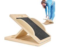 Tavola obliqua regolabile per allenare le gambe | Wood Balance - Estensione per polpacci in legno per equilibrio, da uomo