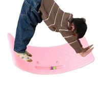 Tavola oscillante per bambini, oscillazione a dondolo per bambini - Scheda didattica sull'equilibrio curvo aperto - Tavola per esercizi traballante per ragazzi e ragazze per uso interno, può sostenere