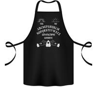 Tavola Ouija Voodoo Scuro Nero Magico Cotone Grembiule 100% Biologico