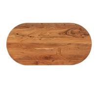 Tavola ovale Acacia Solid Wood Table Top 100 x 50 x 2,5 cm, desktop in legno non finito per tavolette da dare, progetti personalizzati, durevole legno duro naturale