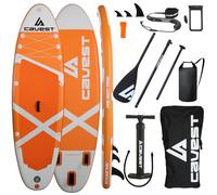 Tavola Paddle Surf gonfiabile con tutti gli accessori inclusi, per adulti e bambini. Alta stabilità. Stand up Paddle Board Sup. Resistente. Arancione)