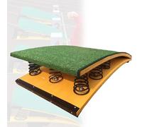 Tavola per Allenamento di Salto Mortale All'Indietro per Adolescenti, Campo di Atletica, Scuola, Tavola Elastica Ad Alto Rimbalzo Trampolino Elastico Curvo, Superficie Antiscivolo 9Springs