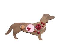 Tavola per bassotto | piano in legno di grande capacità - Divertente vassoio da portata per antipasti, piatti decorativi per frutta, piano in legno per gli amanti dei cani