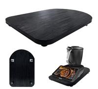 Tavola per Bimby con Rotelle,Tavola Scorrevole per Bimby TM7,Base Scorrevole,Vassoio in Bambù per Bimby,Vassoio Scorrevole,per Bimby Vorwerk Robot da Cucina TM7 accessori