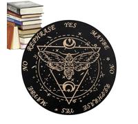 Tavola per divinazione - disco rabdomanzia, planchettetta metafisica in legno, blocco messaggi spirituali, decorazione per altare, pezzo di conversazione, gioco a casa, set di geometria sacra per