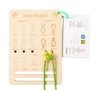 Tavola per Esercitarsi a i Nodi - Giocattolo Educativo In Legno - Tavola Per Allenamento Ai Nodi,per Ragazzi e Ragazze, la Famiglia, le Feste, la Casa, la Scuola Materna e l'Asilo