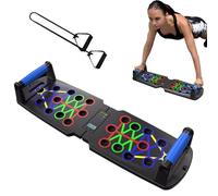 Tavola per flessioni da uomo, attrezzatura per esercizi muscolari, pieghevole, per allenamento della, con base antiscivolo e contatore automatico